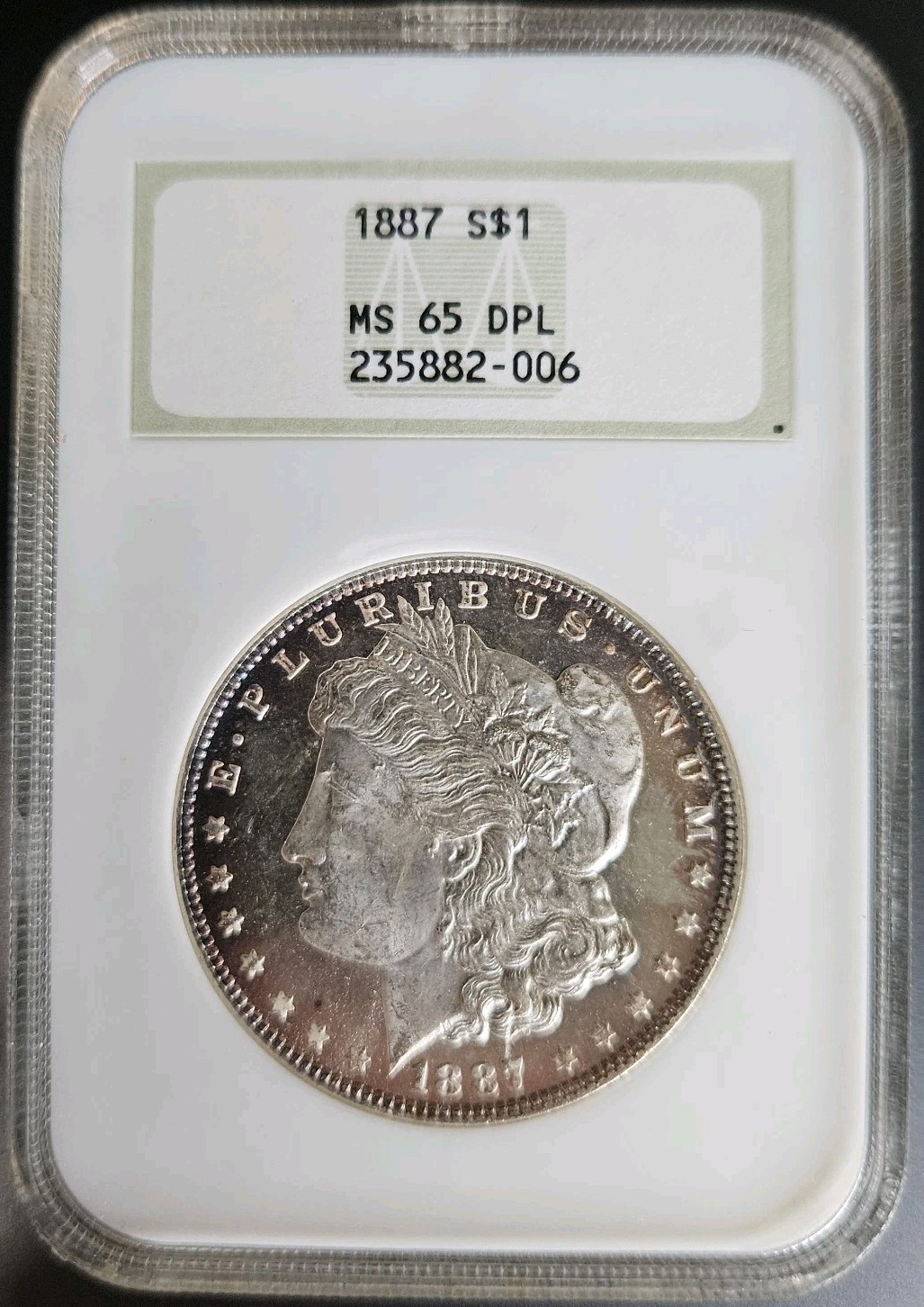 1887 P NGC MS65DMPL Deep Mirror Prooflike Morgan Silver Dollar Gem Unc OH 1887 P NGC MS65DMPL Deep Mirror Prooflike Morgan Silver Dollar Gem Unc OH