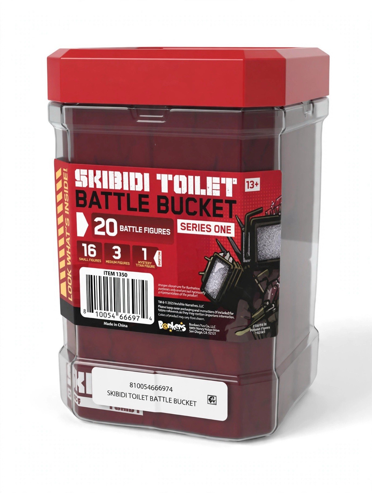 Skibidi Toilet Battle Bucket Series One 20 Figures Collectible Figures BRAND NEW Skibidi Toilet Battle Bucket Series One 20 Figures Collectible Figures BRAND NEW