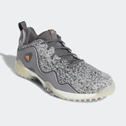 ADIDAS CODECHAOS 21 GOLF SHOES NEW MEN\'S MANY SIZES GREY/ORANGE FX6625