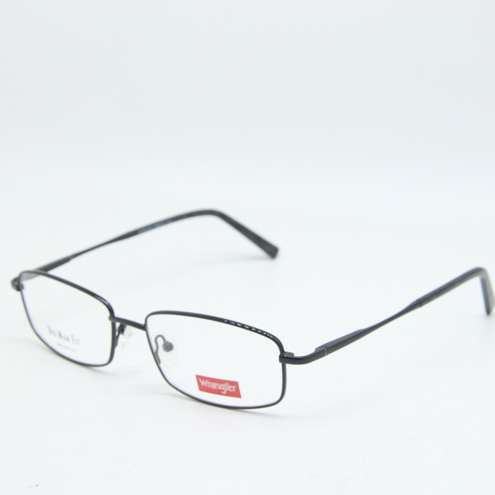 NEW WRANGLER BIG MAN FIT W136 BLK BLACK AUTHENTIC EYEGLASSES 56-17