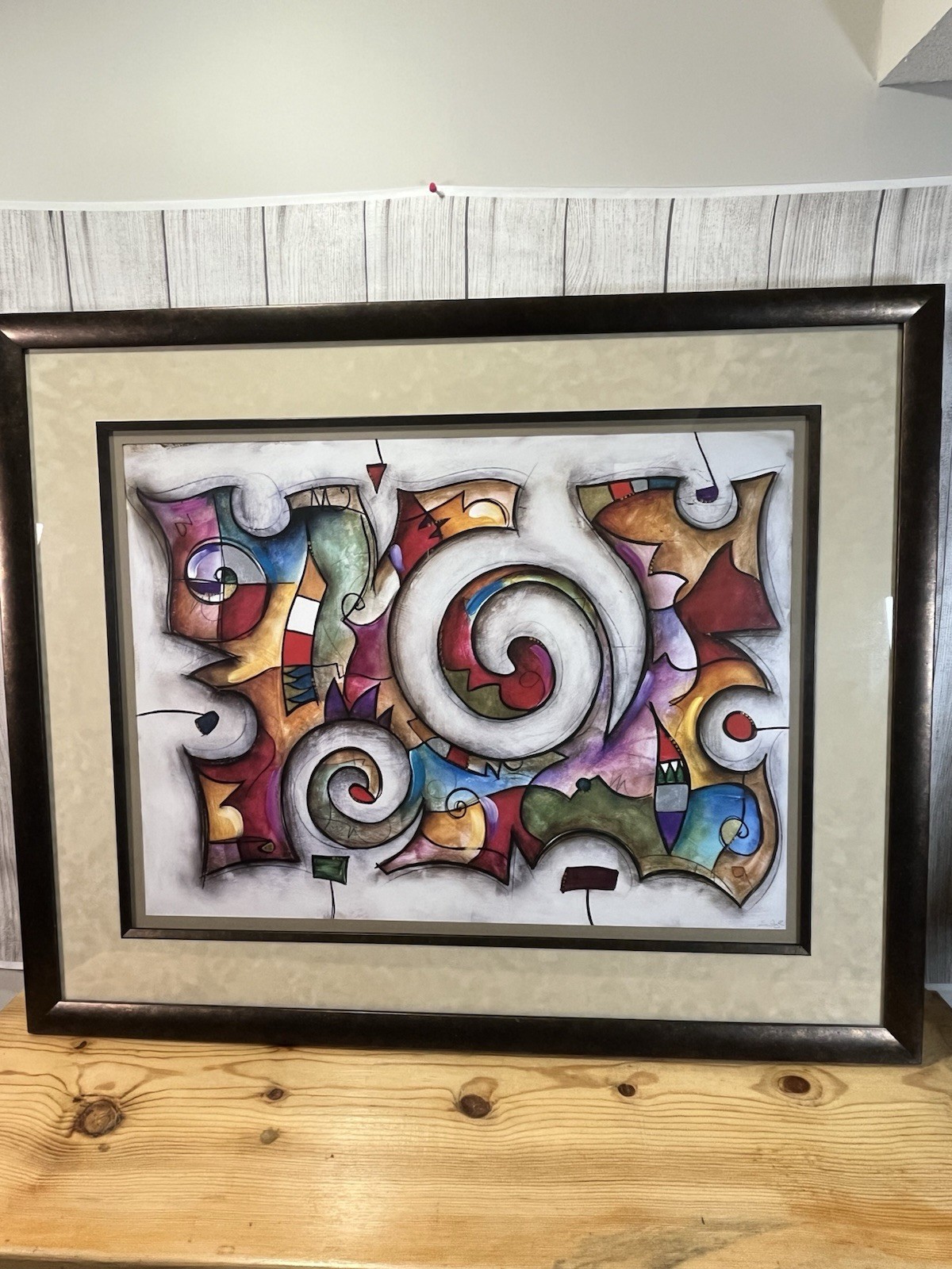 Stunning Framed Painting By Eric Waugh “Quadra”