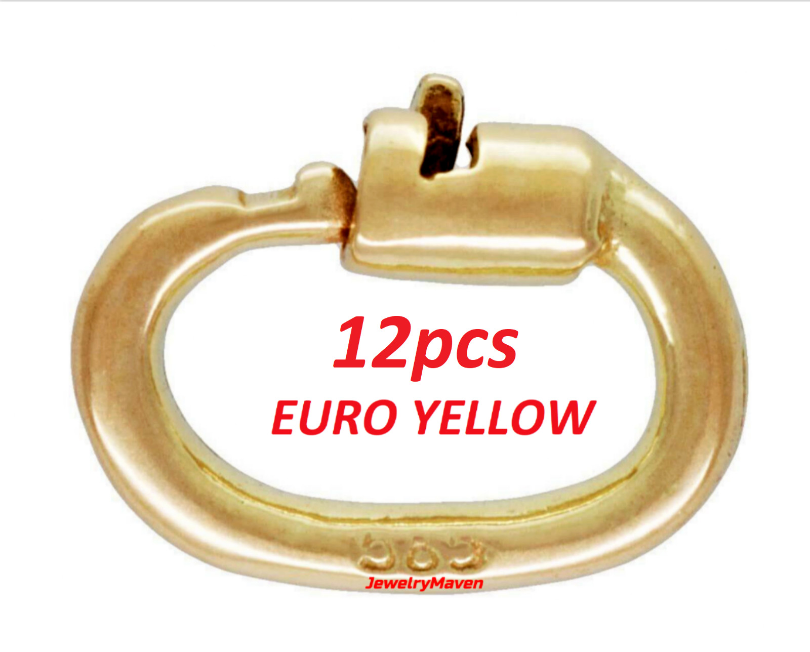 (12) TINY EURO ROYAL 4.5mm OD 14k Solid Yellow Gold Link Lock Jump Ring 20ga USA (12) TINY EURO ROYAL 4.5mm OD 14k Solid Yellow Gold Link Lock Jump Ring 20ga USA