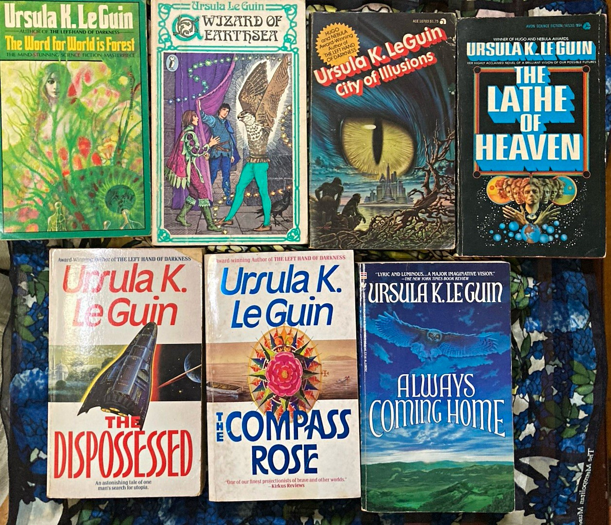 Ursula K. Le Guin PB Lot of 7 UK Earthsea + Forest + Dispossessed + Lathe Ursula K. Le Guin PB Lot of 7 UK Earthsea + Forest + Dispossessed + Lathe
