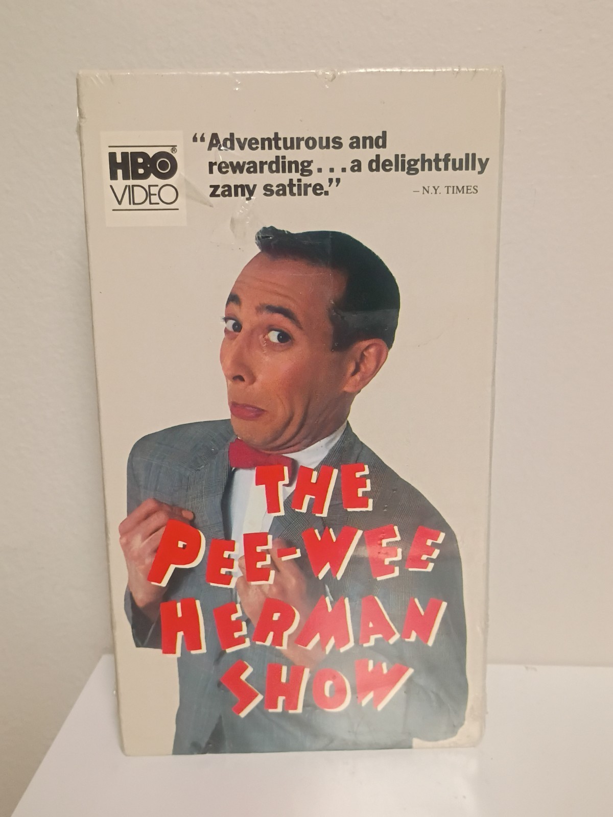 The Pee-Wee Herman Show VHS 1981 VINTAGE HBO Video Paul Reubens Sealed Damage The Pee-Wee Herman Show VHS 1981 VINTAGE HBO Video Paul Reubens Sealed Damage
