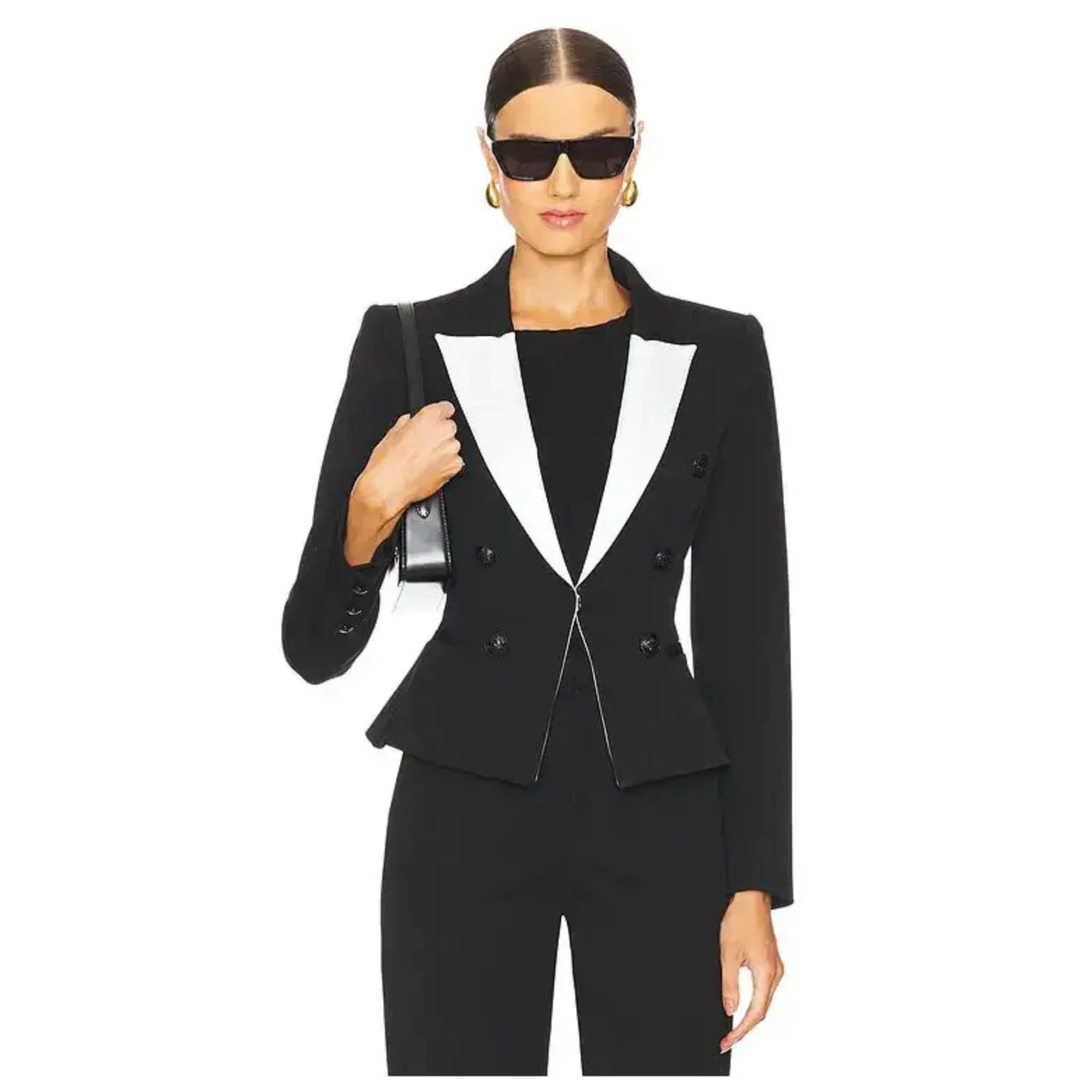 NEW, L’ AGENCE Andalusia Blazer in Black Sz 2  #SJ2697