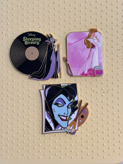 PALM Maleficent/Aurora Inspired 3 Pin Lot PALM Maleficent/Aurora Inspired 3 Pin Lot