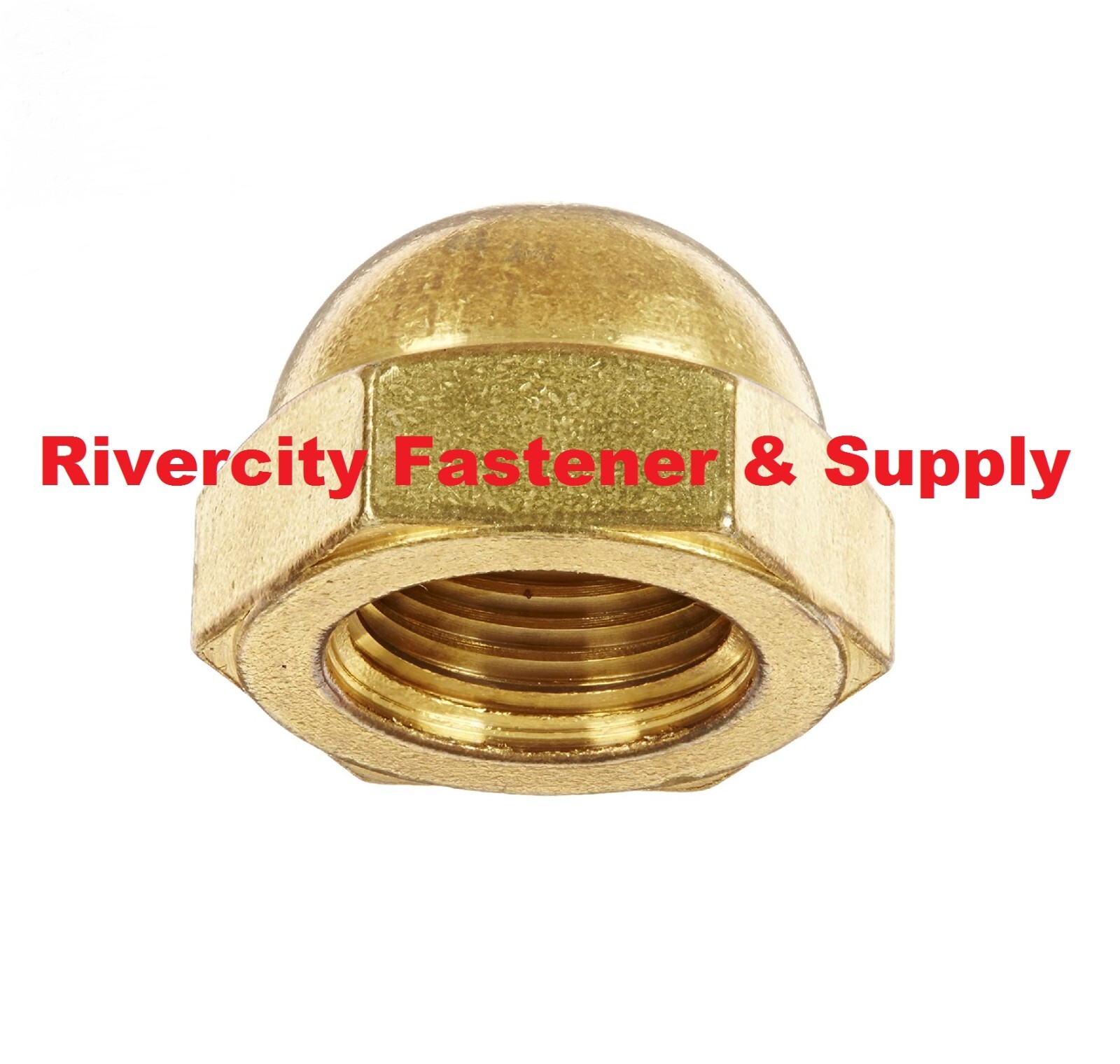 3/4 x 10 Brass Acorn / Dome / Cap Nuts 3/4-10 Nut 3/4\