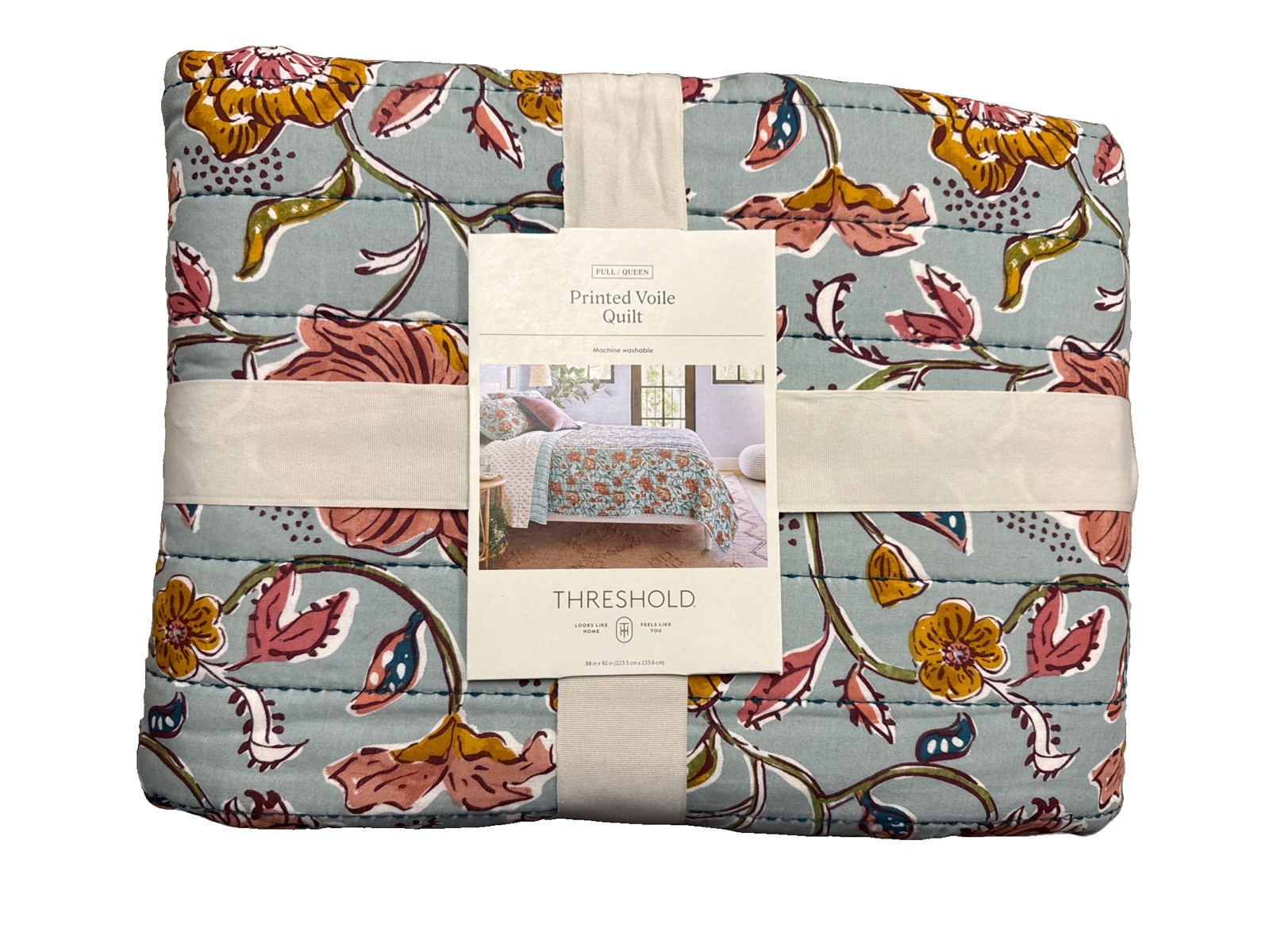 Earthy Vines Quilt - Threshold Earthy Vines Quilt - Threshold