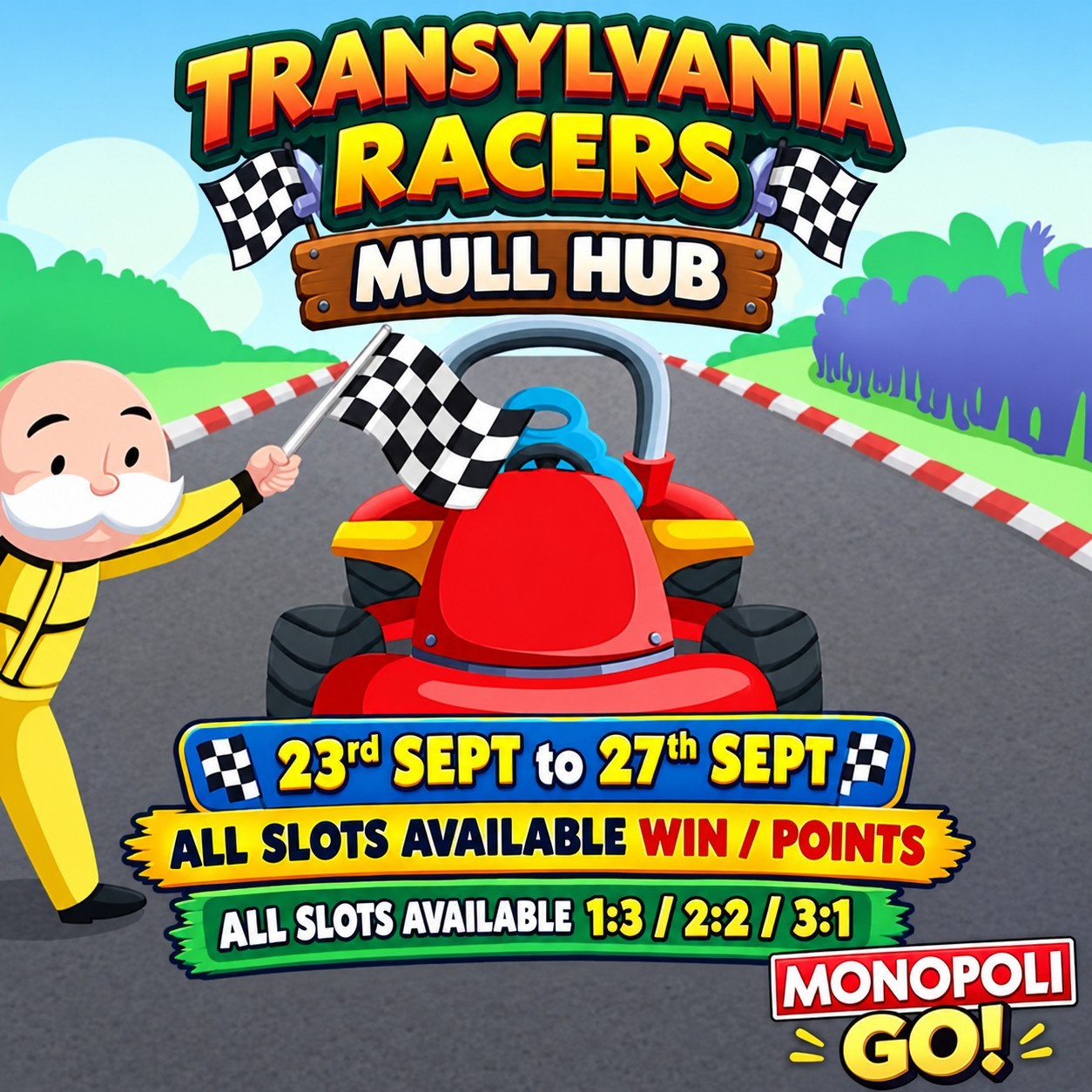 Monopoli Go Transylvania Racers Race Event Monopoli Go Transylvania Racers Race Event