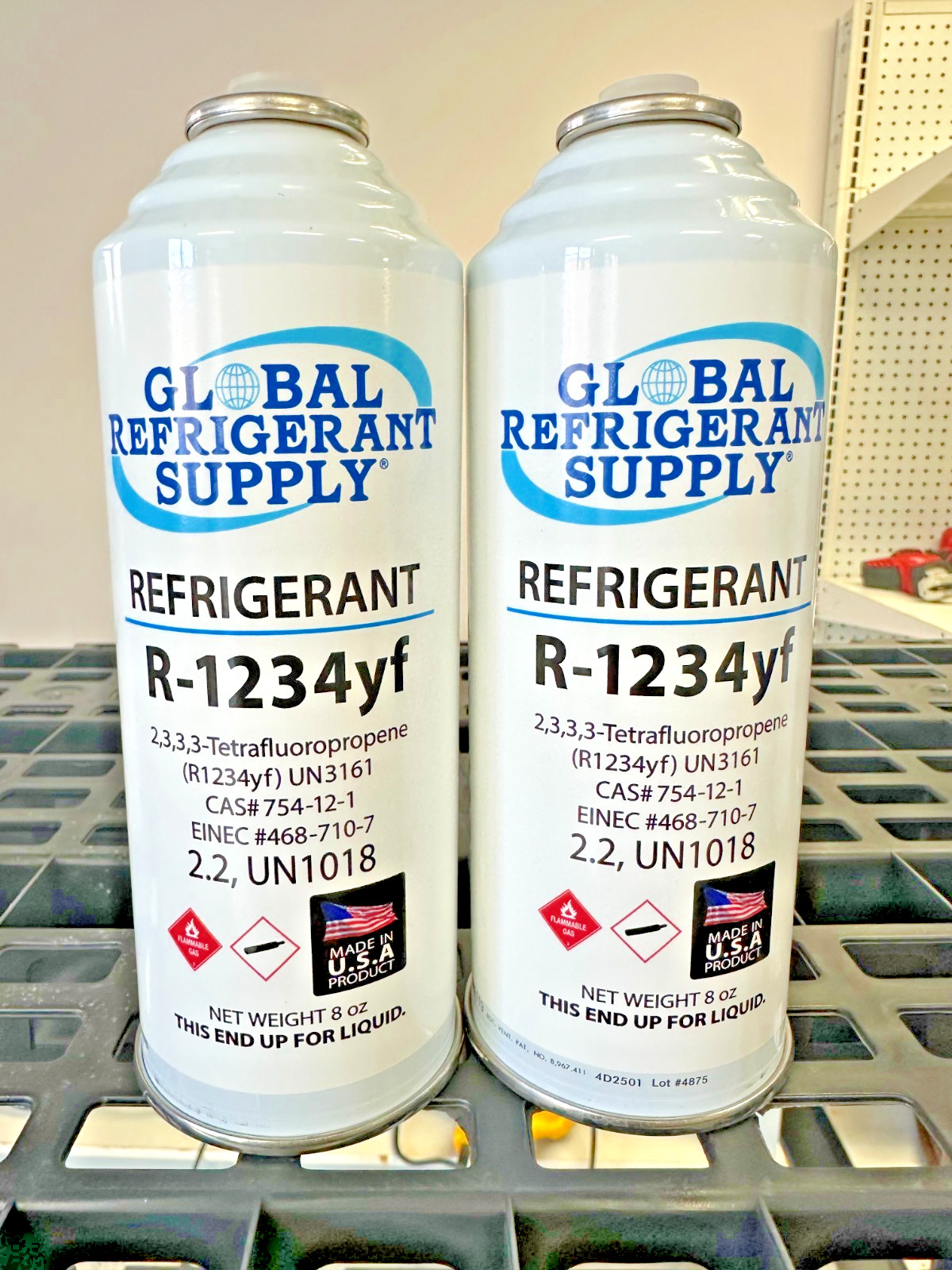 R1234yf, (2) 8 oz. Cans, Refrigerant Automotive Air Conditioning New Fast Ship