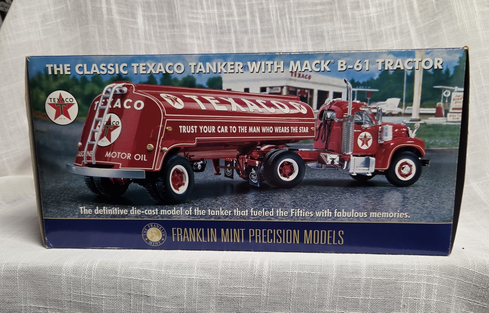 1:43 FRANKLIN MINT *TEXACO* MACK B-61 SEMI Tanker Trailer Lot 438 1:43 FRANKLIN MINT *TEXACO* MACK B-61 SEMI Tanker Trailer Lot 438
