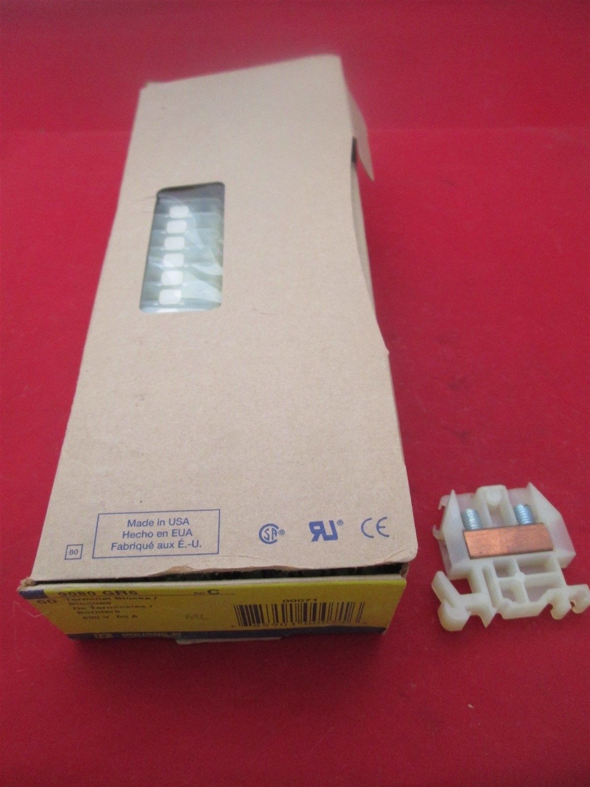 Square D Terminal Blocks 9080 GR6 qty 50 new Square D Terminal Blocks 9080 GR6 qty 50 new