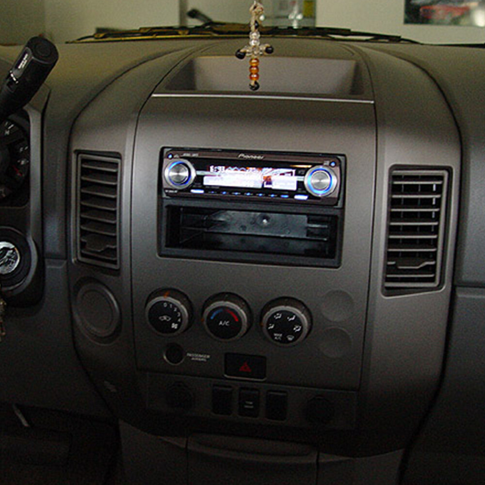 Fit For 2004-06 Nissan Titan XE SE Armada SE Instrument Finisher Bezel Dash Trim