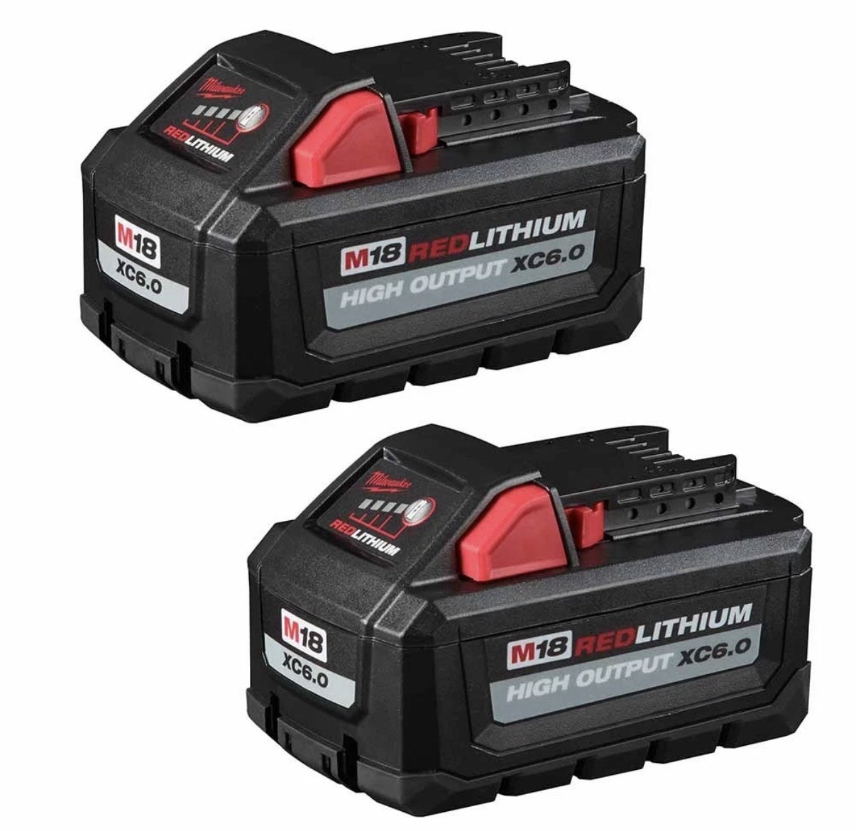 Milwaukee 48-11-1862 M18 18-Volt High Output 6.0 Battery 2-Pack 
