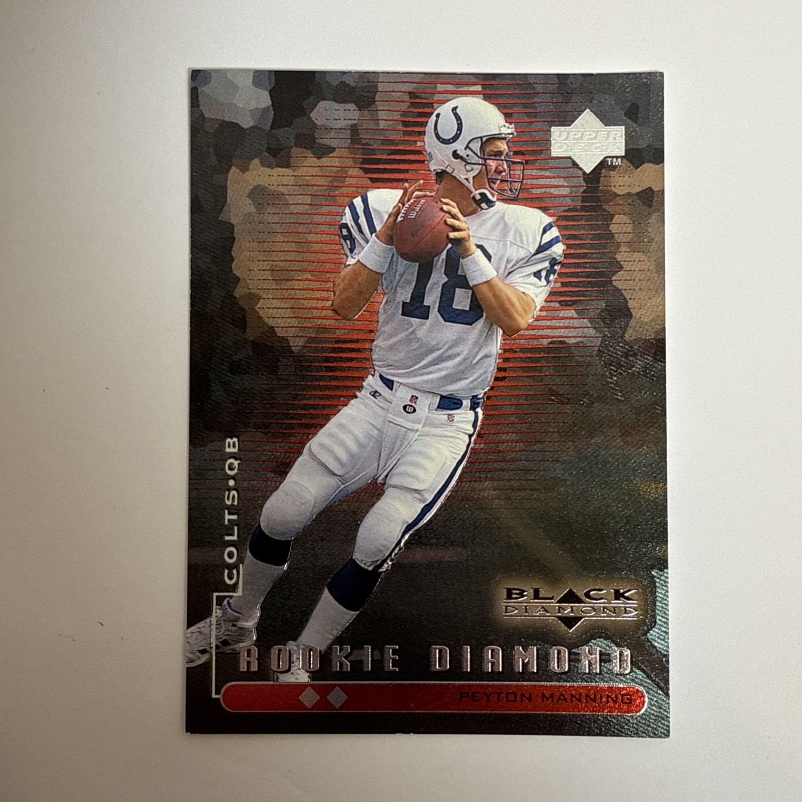 1998 Upper Deck Black Diamond Rookie Edition - Rookie Diamond Peyton Manning #91