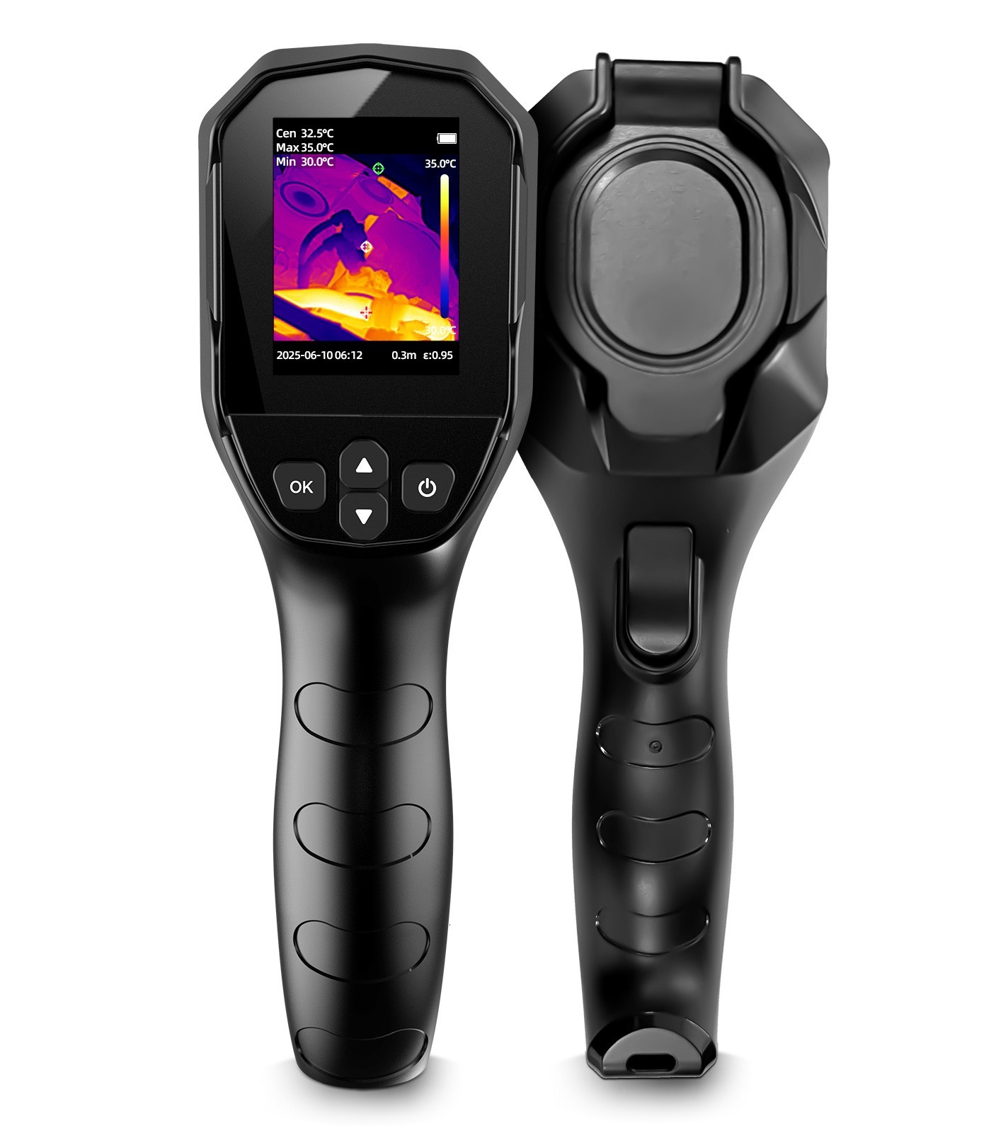Thermal Camera, 240x240, -4°F–1022°F, 25Hz IR Imaging with Temp Alarm, 50° FOV Thermal Camera, 240x240, -4°F–1022°F, 25Hz IR Imaging with Temp Alarm, 50° FOV