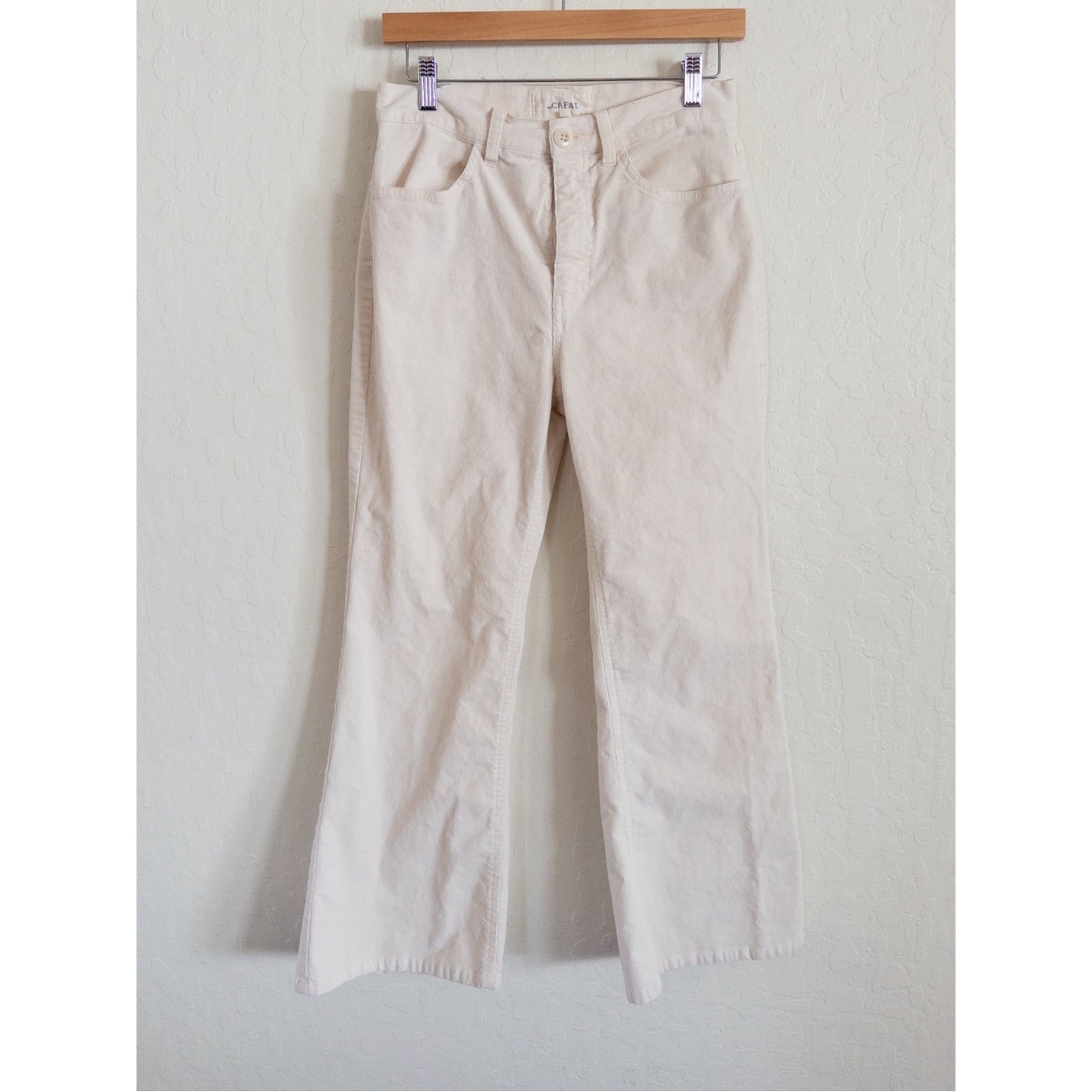 The Great Corduroy Bootcut Straight Leg Pants 27 Classic Fall Cream Granola Girl