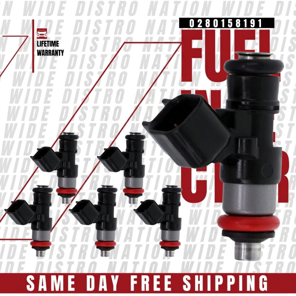 6x OEM NEW AURUS Fuel Injectors for 2011-2017 Lincoln MKX 3.7L V6 0280158191