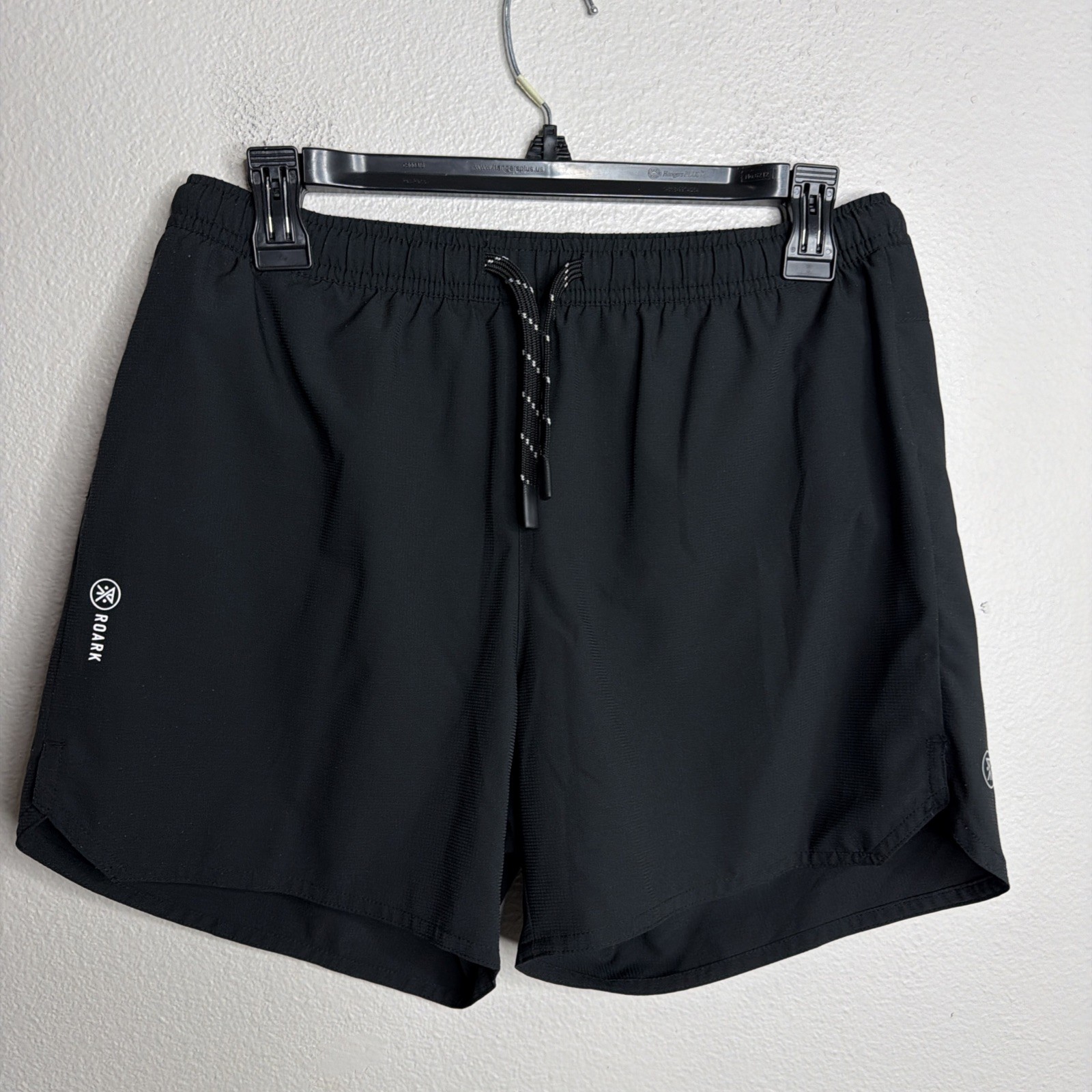 Roark Men\'s Run Amok Alta Shorts Size Medium Black 5” Inseam Lined EUC