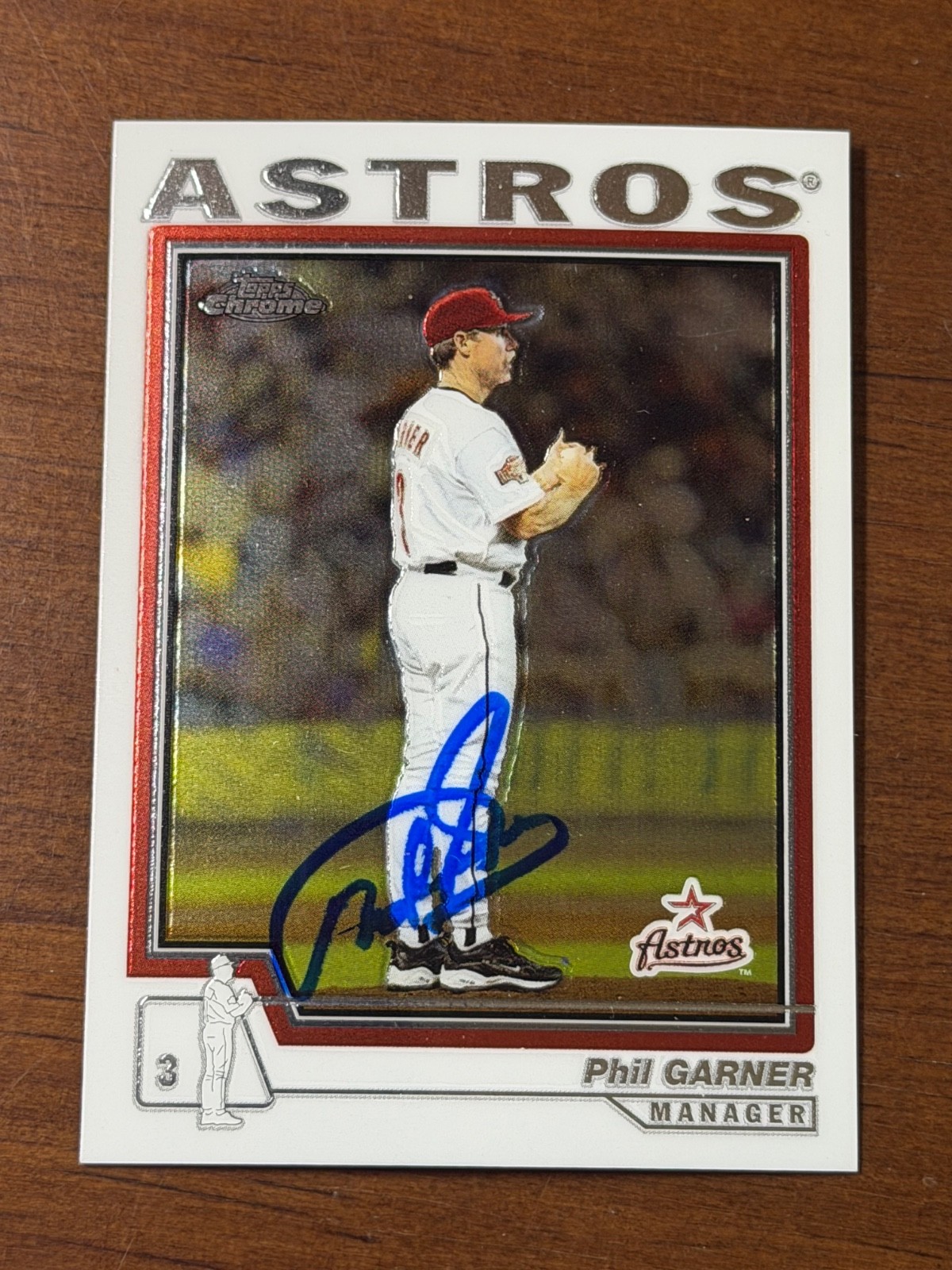 Signed 2004 Topps Chrome - Phil Garner Signed 2004 Topps Chrome - Phil Garner
