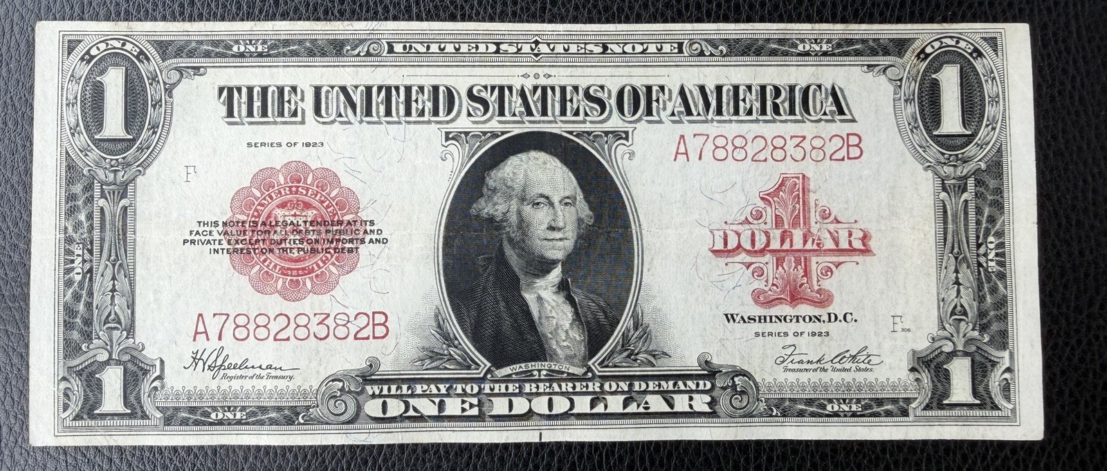 1923 $1 Silver Certificate One Dollar Banknote Circulated A78828382B 1923 $1 Silver Certificate One Dollar Banknote Circulated A78828382B