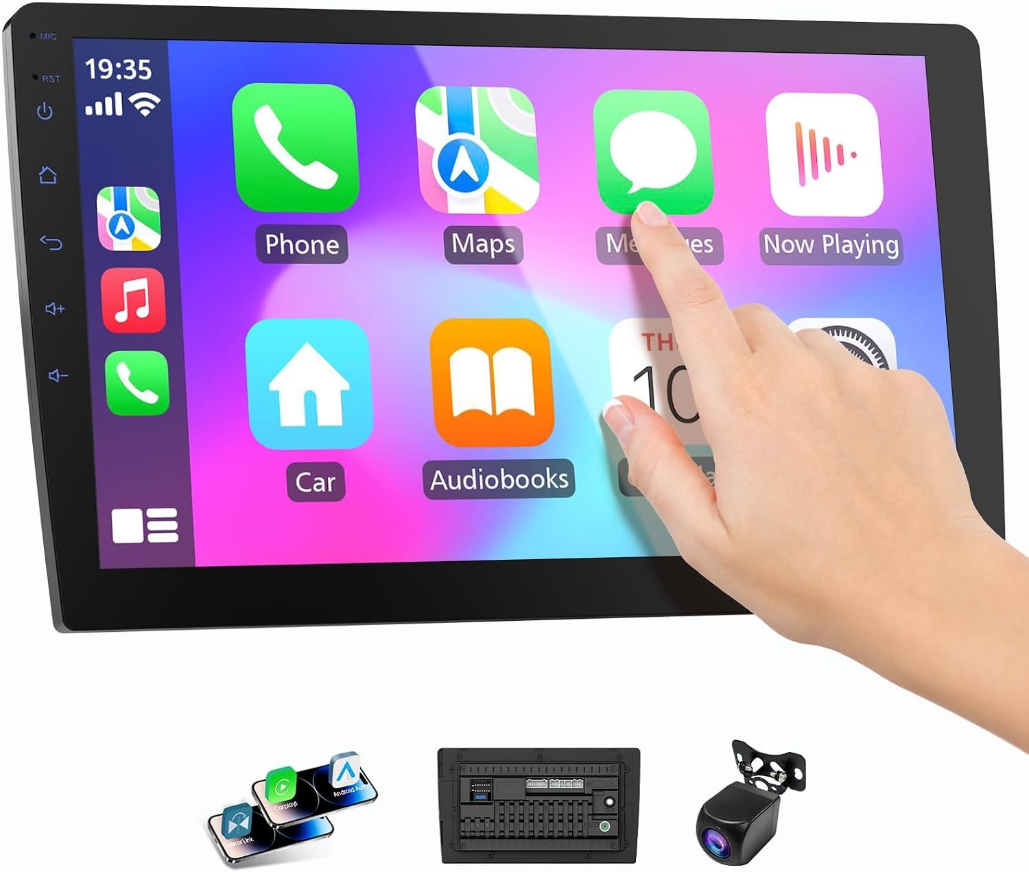 9 Inch Double 2Din Touch Screen Apple Carplay Android 13 Car Stereo Radio GPS
