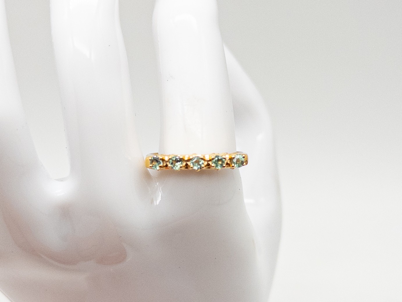 Estate $2400 5 STONE .50ct Natural Alexandrite 14k Yellow Gold Band Ring 3g Estate $2400 5 STONE .50ct Natural Alexandrite 14k Yellow Gold Band Ring 3g