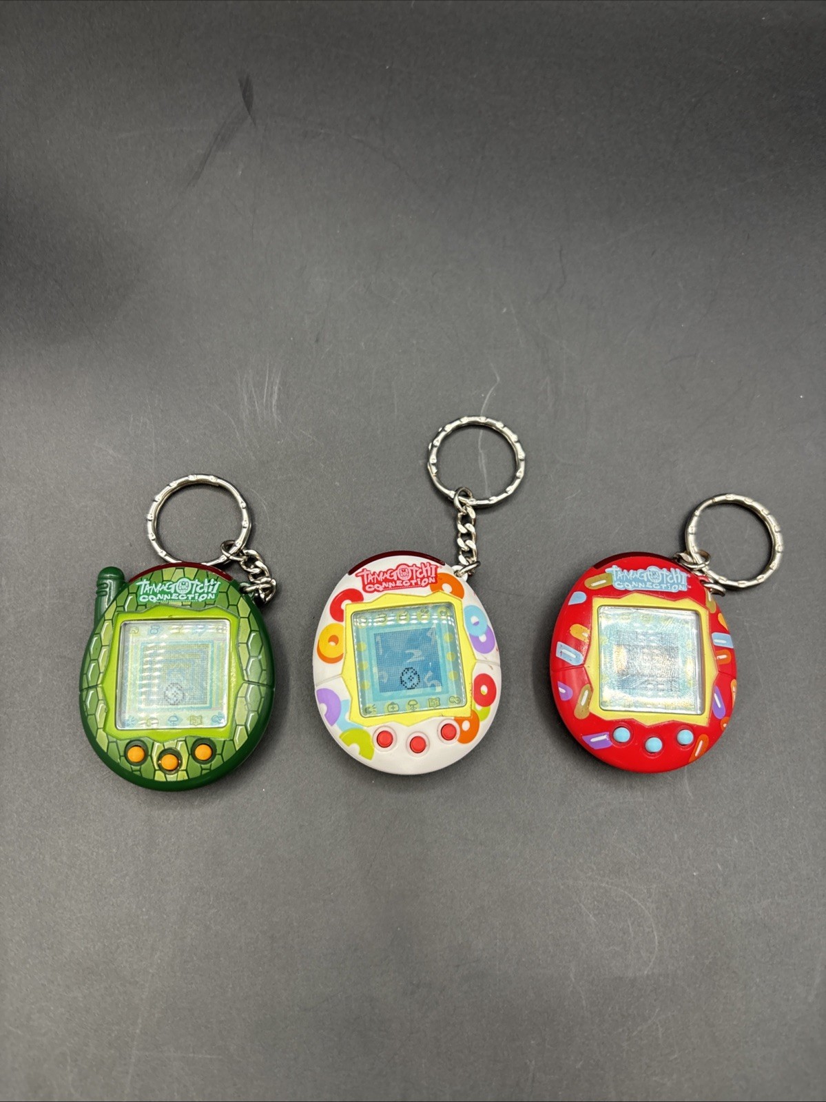 Tamagotchi Connection Lot of 3 Virtual Pet Keychains Tamagotchi Connection Lot of 3 Virtual Pet Keychains
