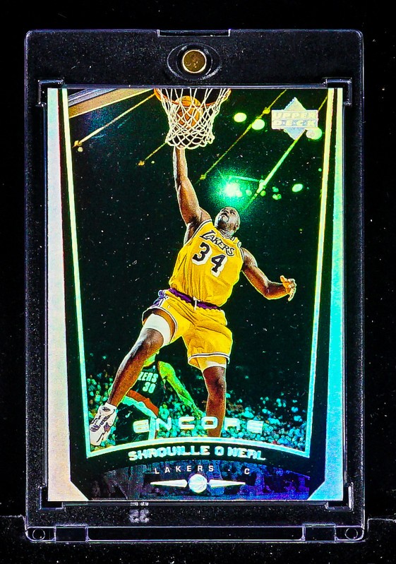 Shaquille O\'Neal RARE SILVER HOLO DUNK CARD Los Angeles Lakers HOF