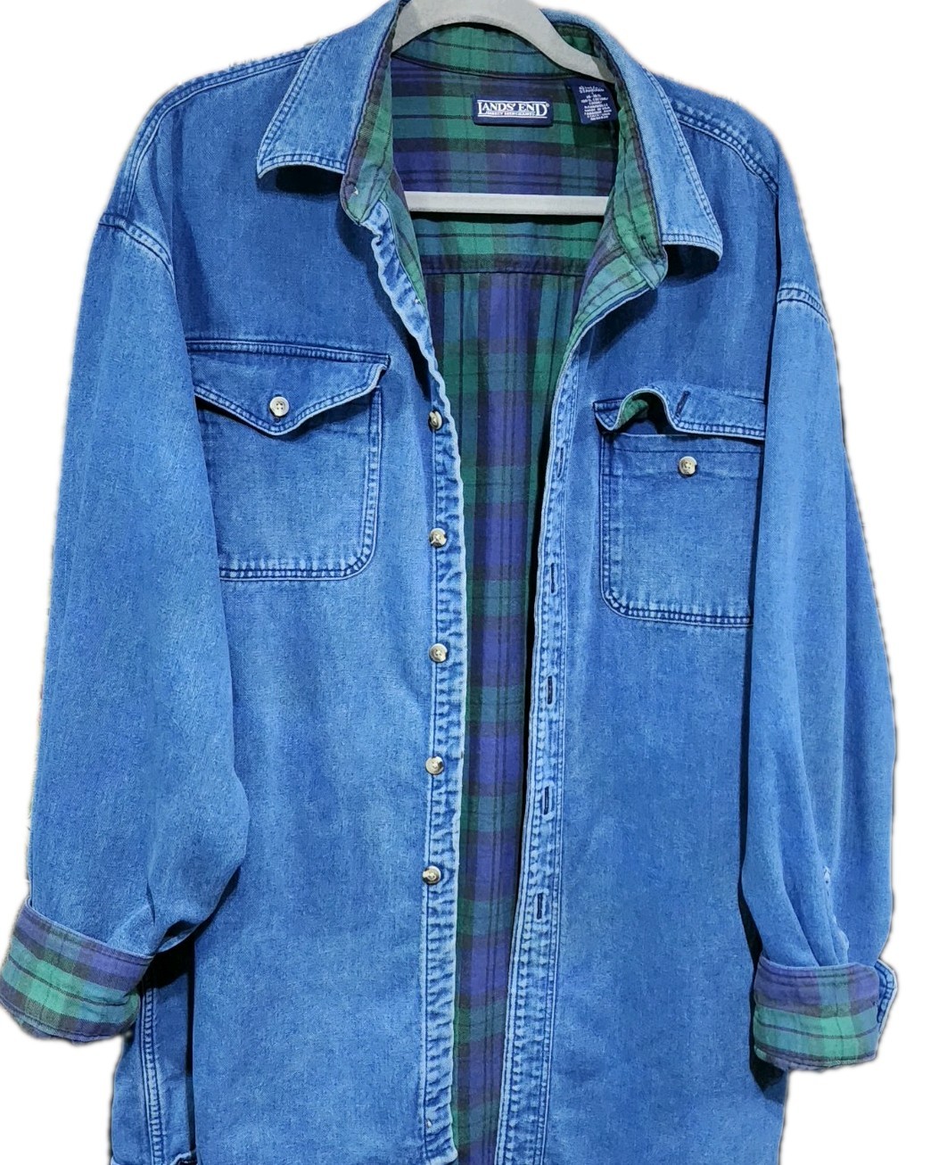 Vintage LL Bean Hurricane Shirt 90s USA Flannel Lined Mens XL Camping Hiking 50\ Vintage LL Bean Hurricane Shirt 90s USA Flannel Lined Mens XL Camping Hiking 50\