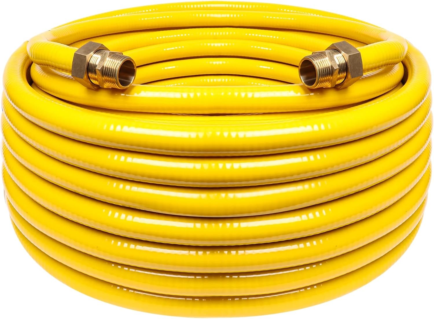 100Ft 3/4'' Flexible Gas Line, CSST Corrugated Stainless Steel Tubing Pipe Kit,