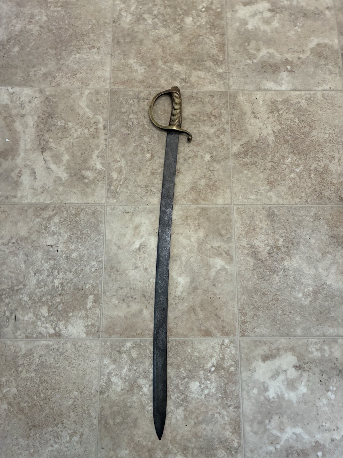 Antique French Infantry Saber Marked 1900. Made In Spain. 32” Long. Antique French Infantry Saber Marked 1900. Made In Spain. 32” Long.