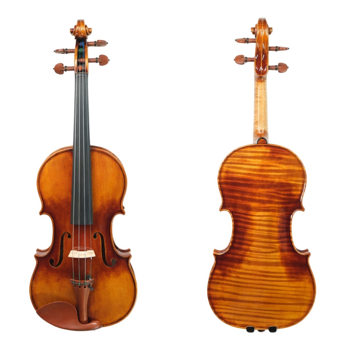 Strad Model 1715 Handmade Violin Outfit 4/4 Italian Spruce One-Piece Maple
