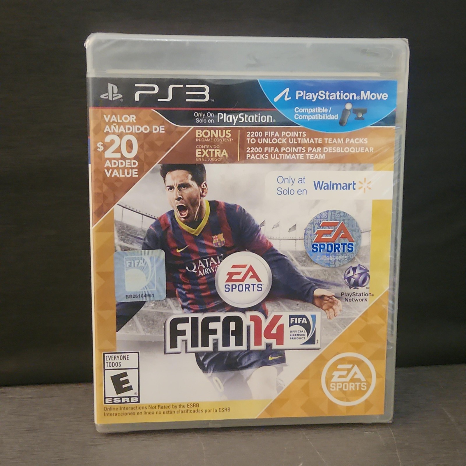 SEALED EA Sports FIFA 14 PlayStation 3 PS3 Game Walmart Exclusive NEW Messi