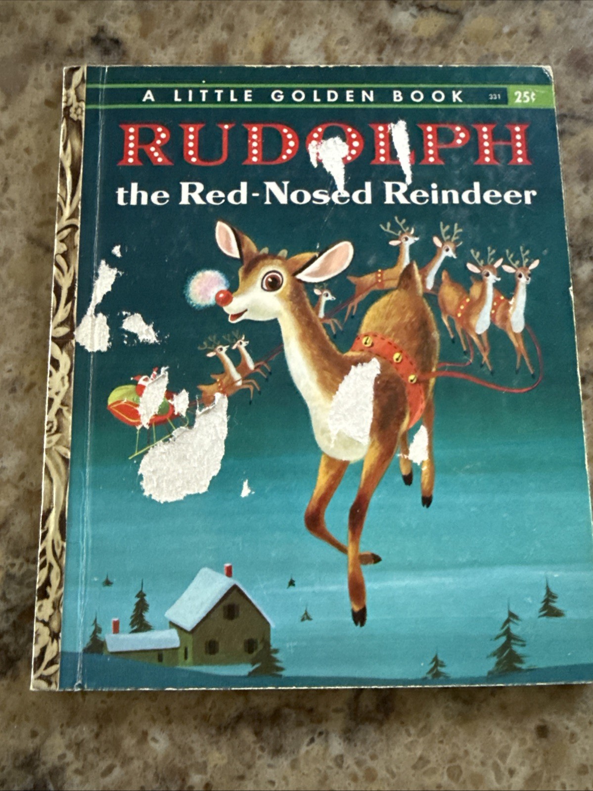 Little Golden Book: Vintage 1958 Rudolph the Red Nose Reindeer Little Golden Book: Vintage 1958 Rudolph the Red Nose Reindeer