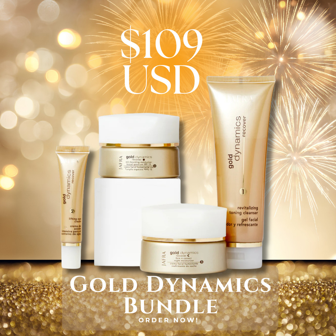 ✨ JAFRA Gold Dynamics – Complete Skincare Bundle - (4 products) NEW & SEALED