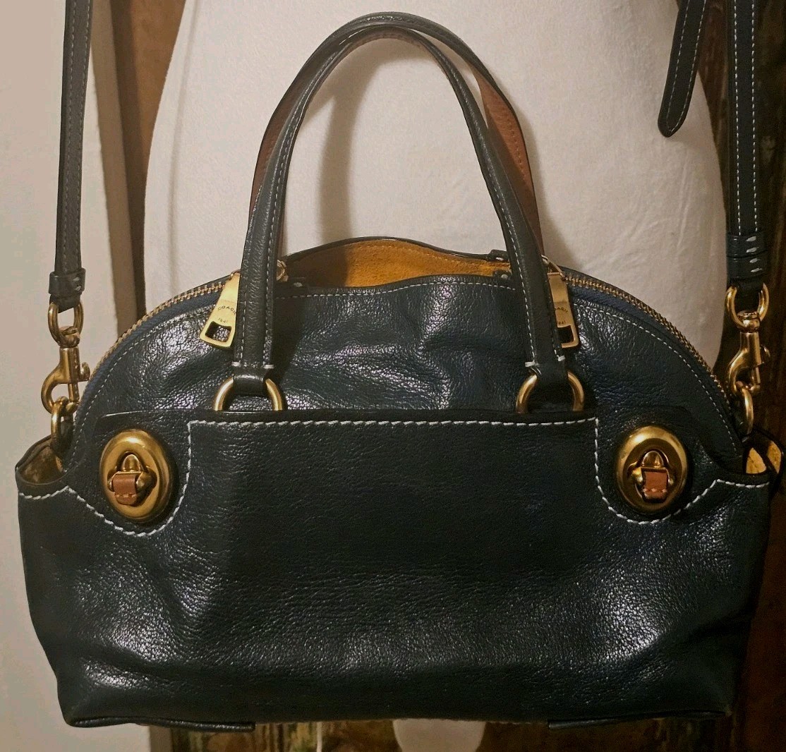 Coach 1941 Outlaw Satchel Green Polished Leather, Excellent Condition Coach 1941 Outlaw Satchel Green Polished Leather, Excellent Condition