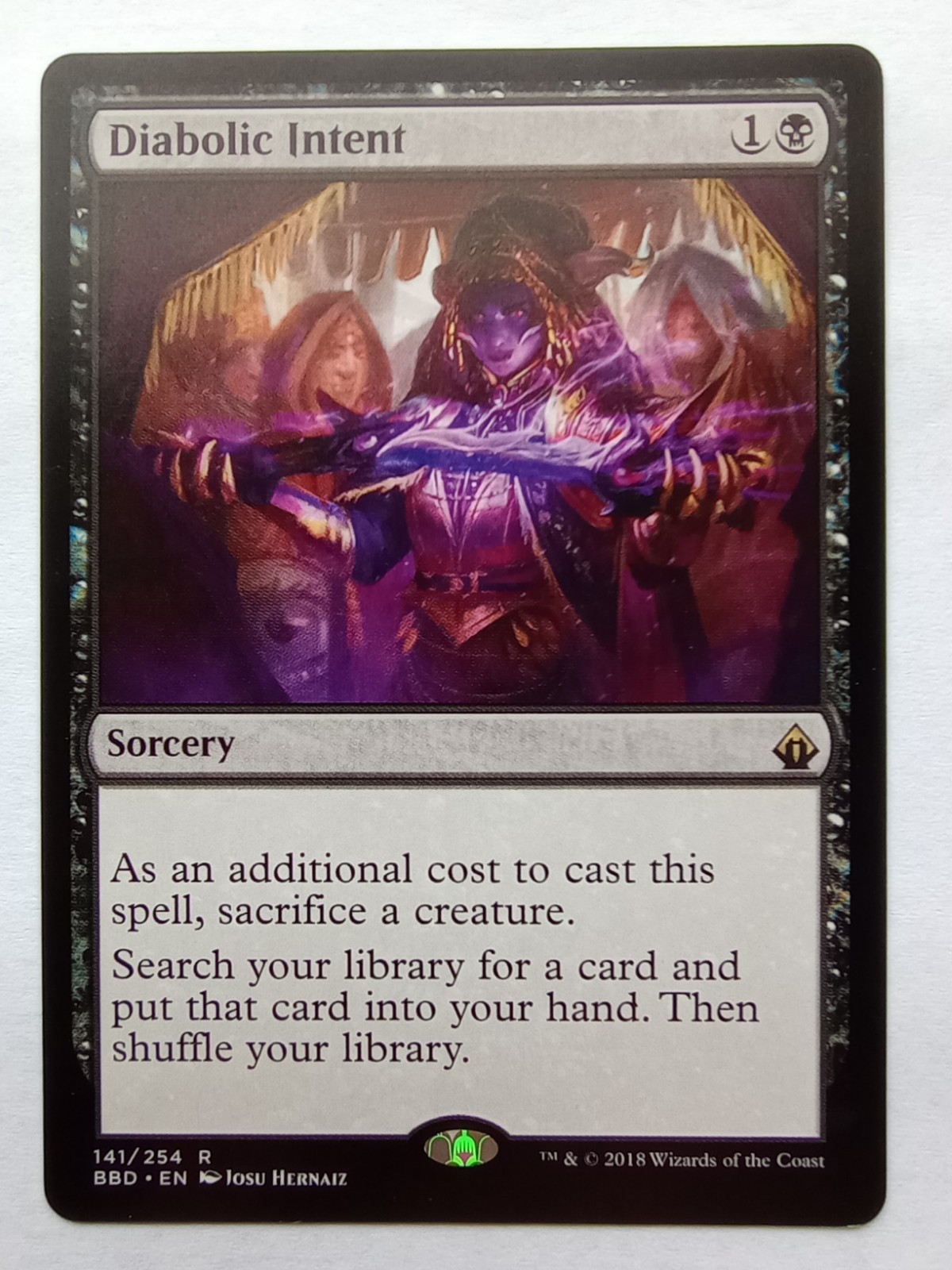 MTG - 1x Diabolic Intent - Battlebond - NM MTG - 1x Diabolic Intent - Battlebond - NM