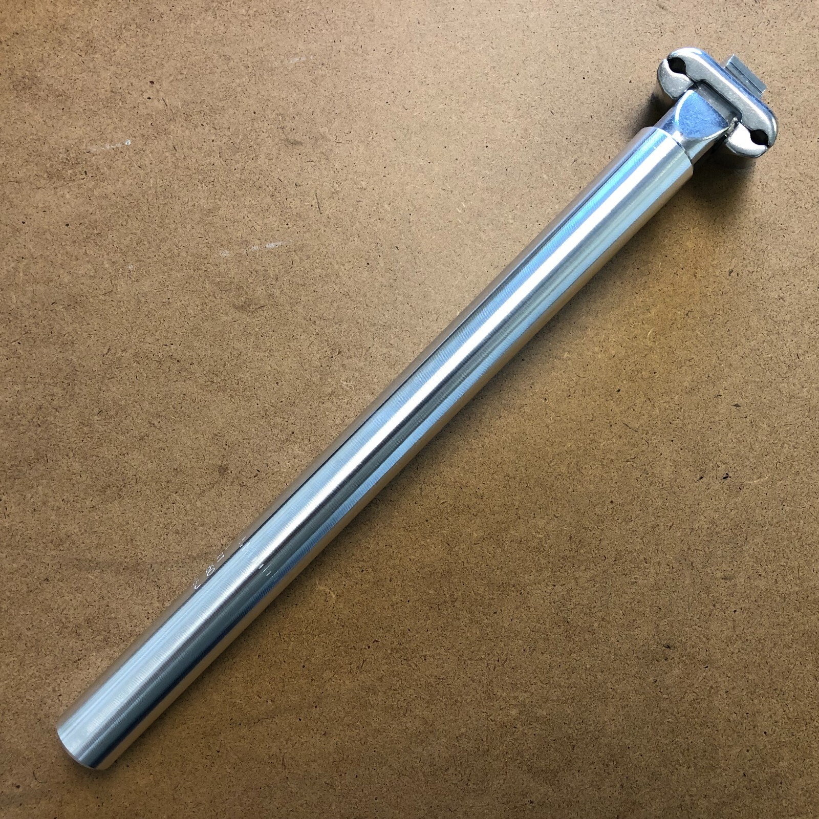 New KALLOY Bicycle Seat Post Micro Adjustable 25.0-27.2mm Length 400mm Silver
