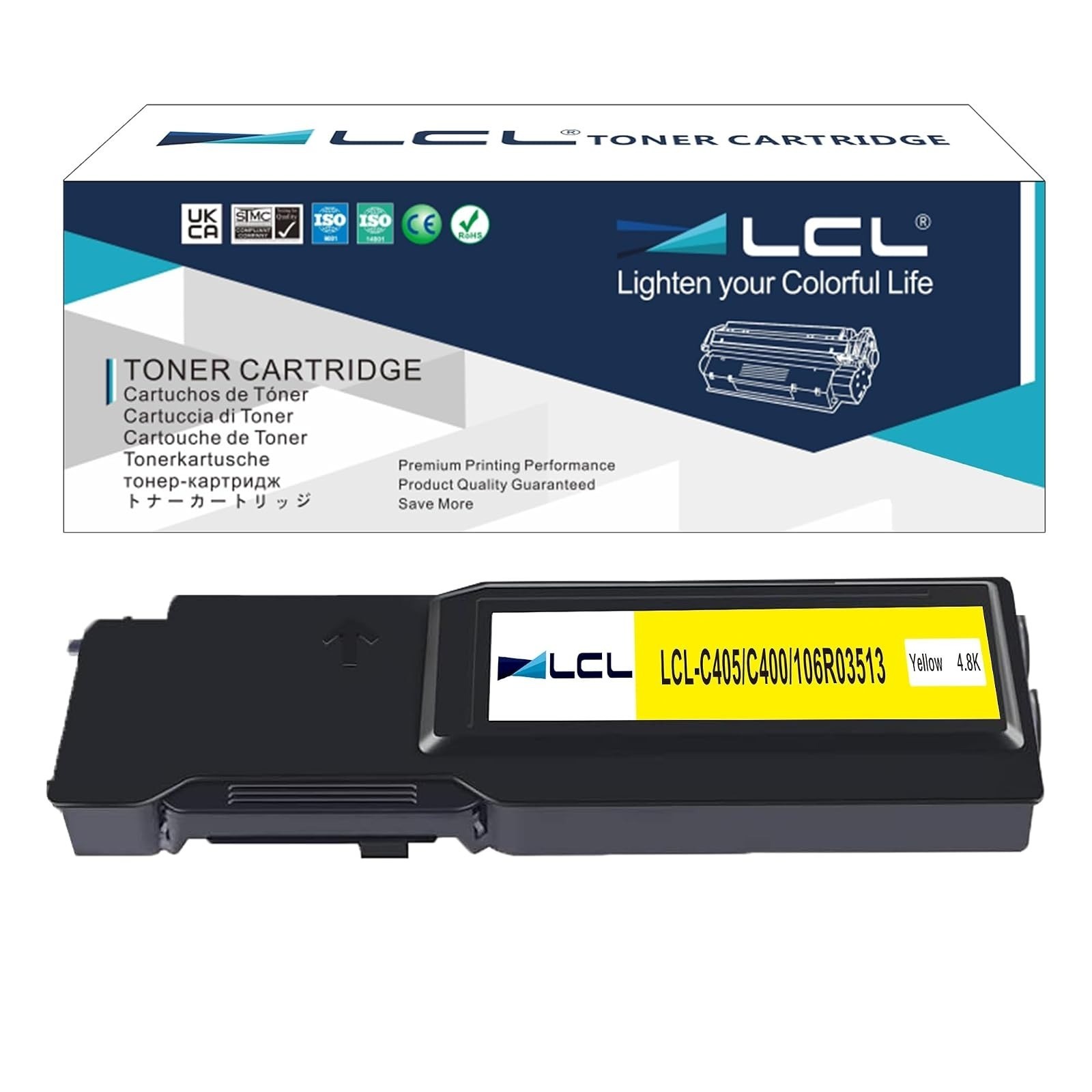 LCL 106R03513 Yellow Toner Cartridge for Xerox VersaLink C400 C405 High Yield