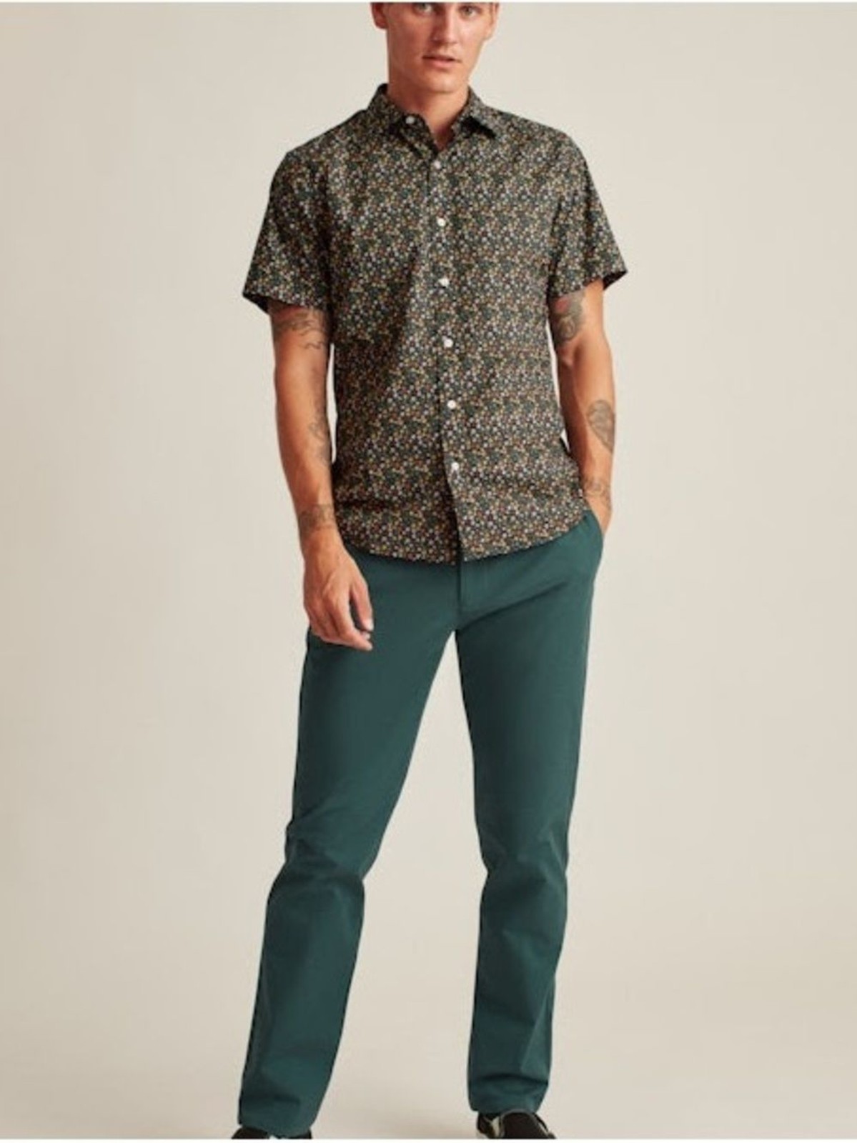 Bonobos Teal Straight-Leg Chinos