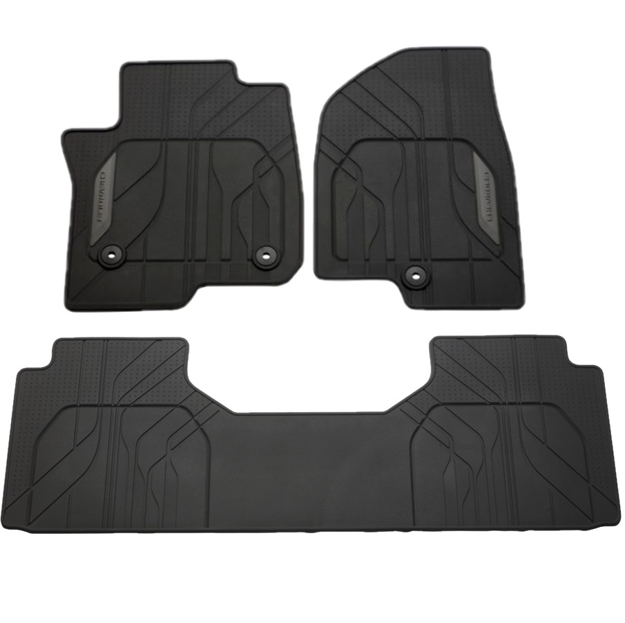 2021-2026 Chevrolet Tahoe Suburban All Weather Front & 2nd Row Floor Mats Black 2021-2026 Chevrolet Tahoe Suburban All Weather Front & 2nd Row Floor Mats Black