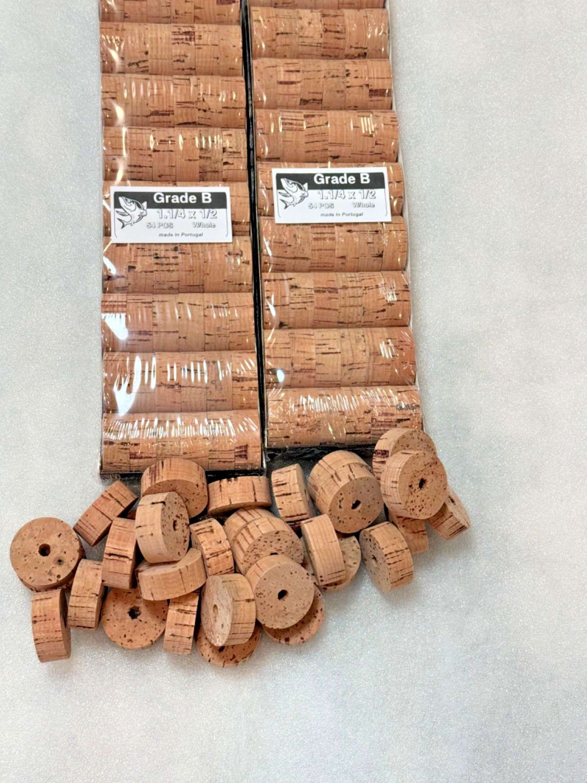 CORK RINGS 100 GRADE B  1 1/4” x 1/2” Rings , Super Price