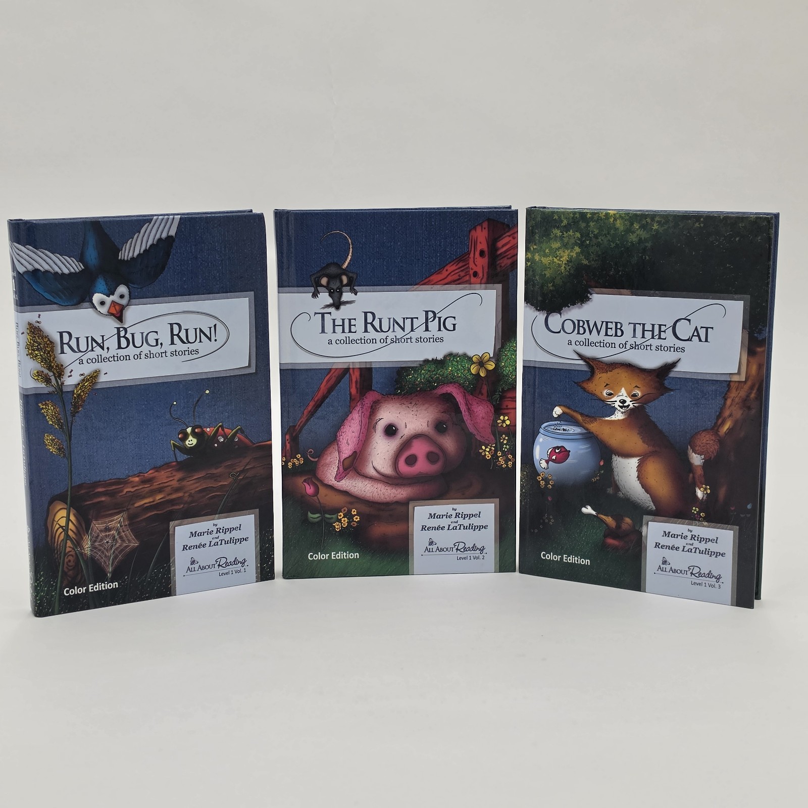 LIKE NEW | All About Reading Level 1 Readers Vol 1-3 | Color Edition 3 HC Set