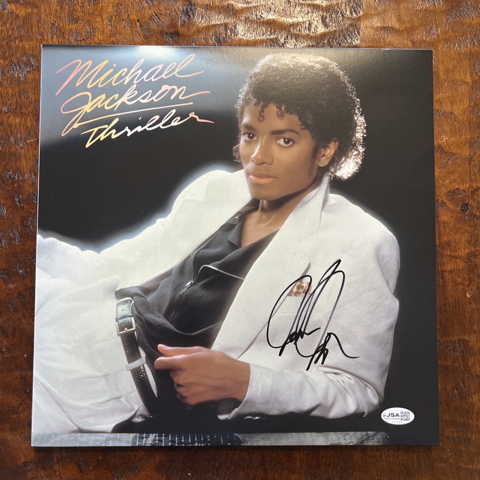 Jaafar Jackson Signed Thriller Vinyl Album JSA Coa Autographed Michael Jaafar Jackson Signed Thriller Vinyl Album JSA Coa Autographed Michael