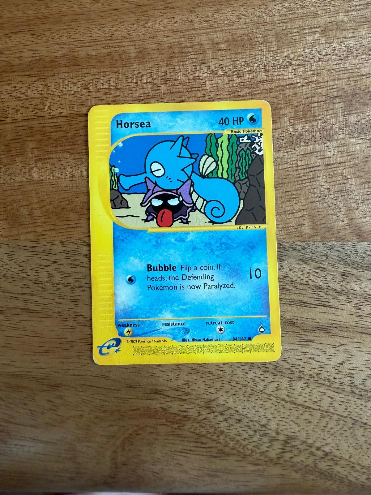 Horsea 84/147 Common Aquapolis Pokemon LP Horsea 84/147 Common Aquapolis Pokemon LP