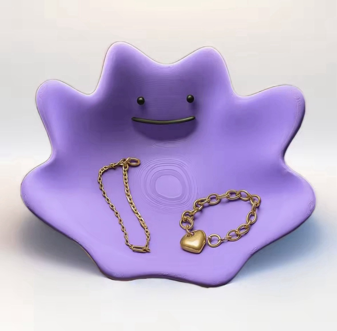 Ditto Dish Pokemon Candy Plate Bowl Keys Jewelry Display Organizer Unbranded New