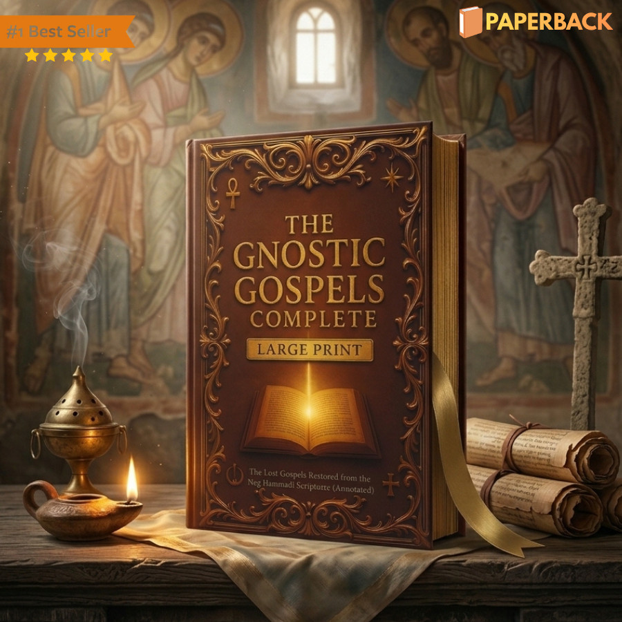 The Gnostic Gospels Complete LARGE PRINT (Annotated & Modernized)