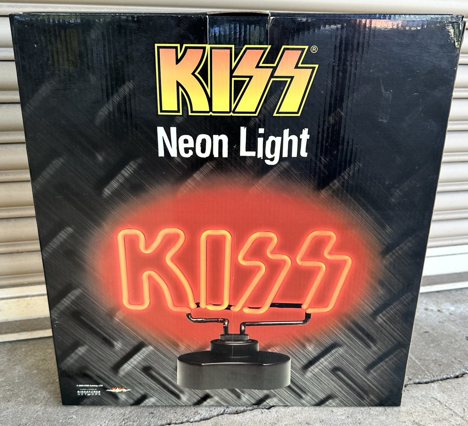 Kiss Logo Neon Light WORKING with Box And Inserts Vintage