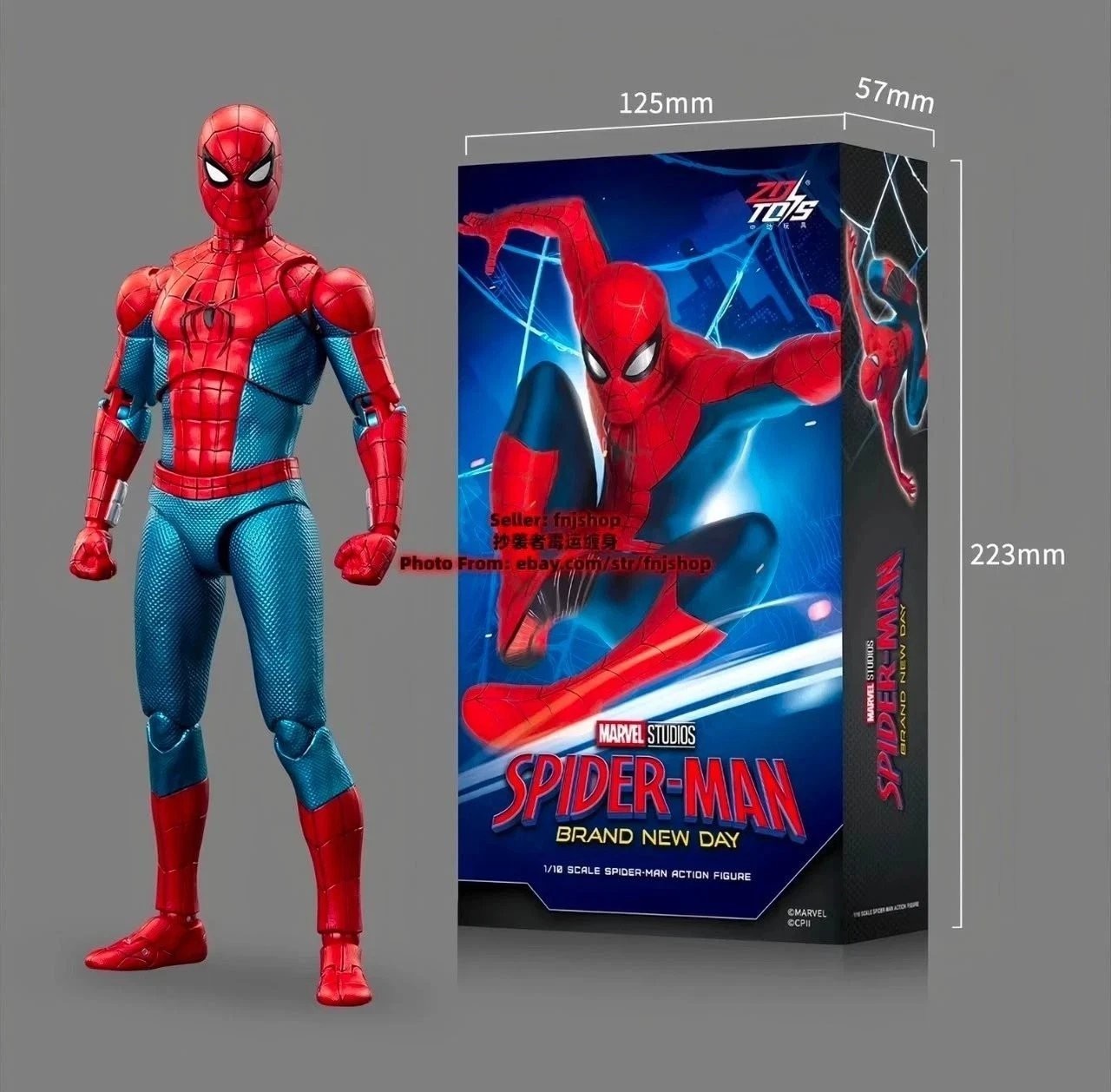 Hot-New ZD Toys Spider-Man Brand New Day 110 Collectible Action Figure IN STOCK
